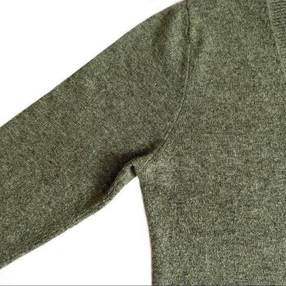 Marina Luna Angora Wool Blend V-Neck Sweater - Picture 6 of 13
